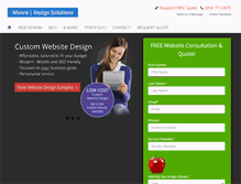 Tablet Screenshot of mooredesignsolutions.com